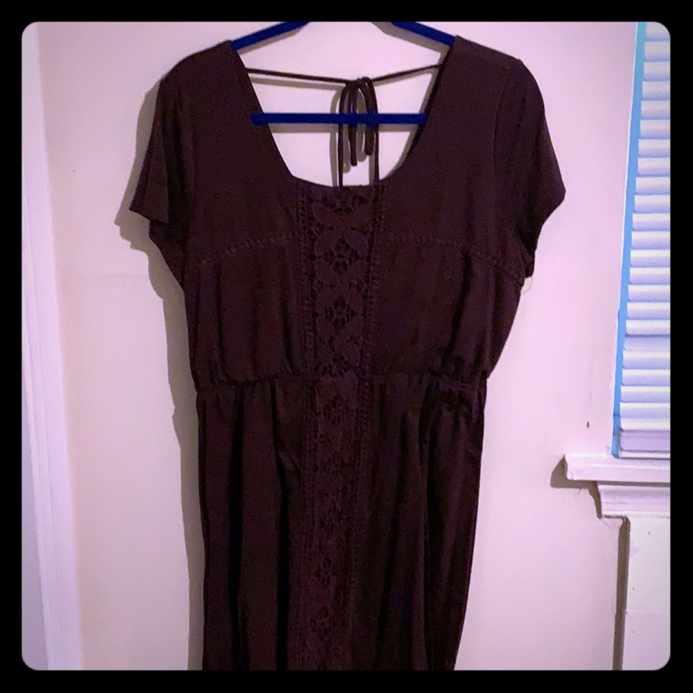 Deep purple dress
